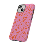 Tangerine Marble Pattern Phone Case - Tough & Trendy