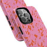 Tangerine Marble Pattern Phone Case - Tough & Trendy