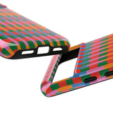 Candy Striped Pattern Phone Case - Tough & Trendy