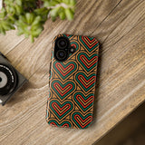 Hearts Beat Pattern Phone Case - Tough & Trendy