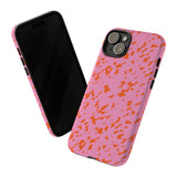 Tangerine Marble Pattern Phone Case - Tough & Trendy