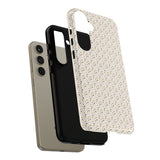 Pretty Gold and Grey Dots Phone Case - Tough & Trendy