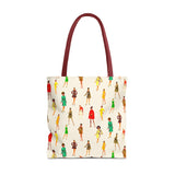 Ivory Vintage Fashion Ladies Print Tote Bag - Stylish & Versatile Carryall