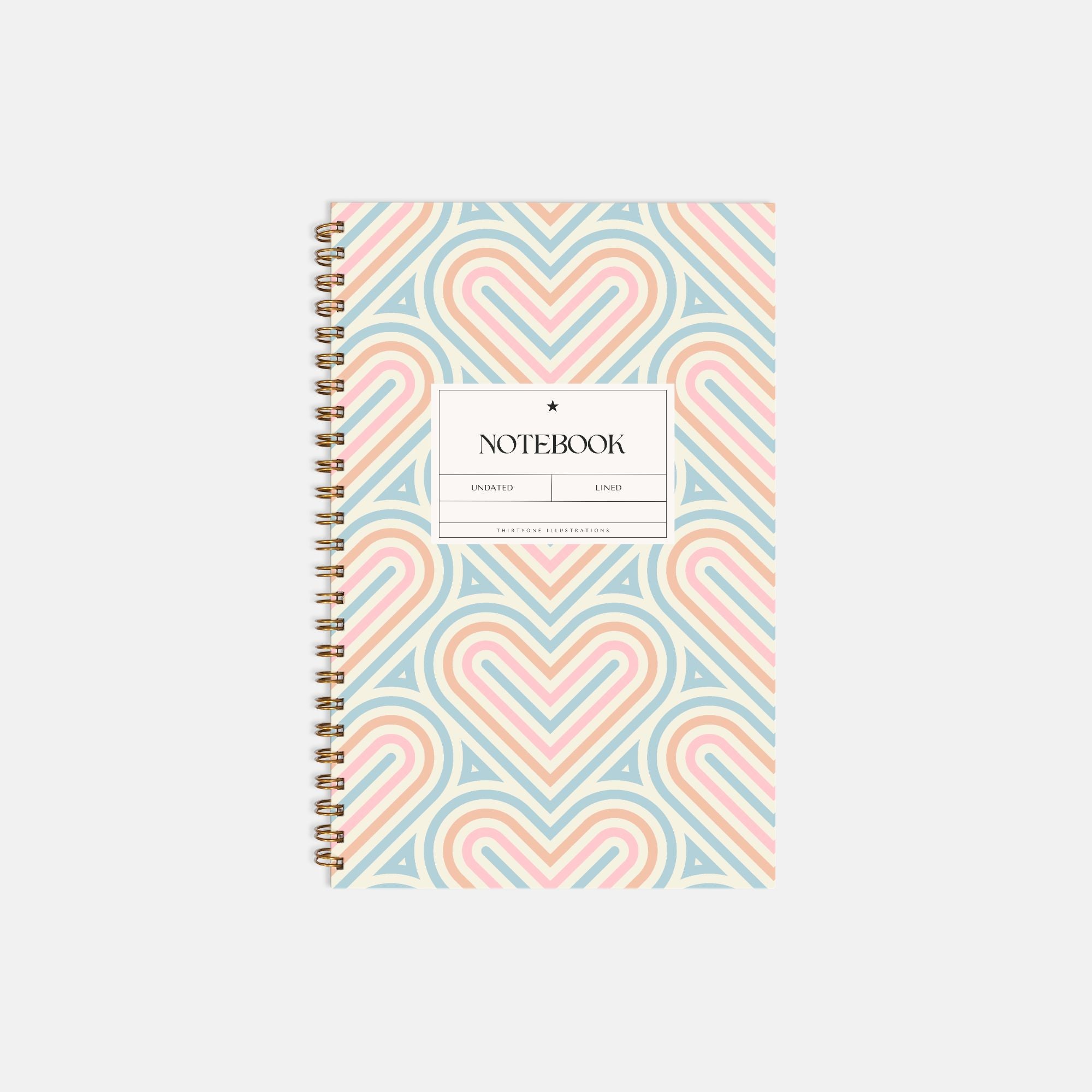 Hip Heart Beat Notebook Hardcover