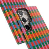 Candy Striped Pattern Phone Case - Tough & Trendy