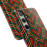 Stylish Heart Pattern Phone Case - Tough & Trendy