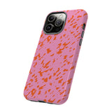 Tangerine Marble Pattern Phone Case - Tough & Trendy