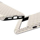 Pretty Gold and Grey Dots Phone Case - Tough & Trendy