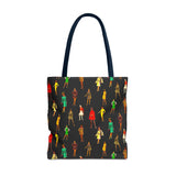 Vintage Fashion Ladies Print Tote Bag - Stylish & Versatile Carryall