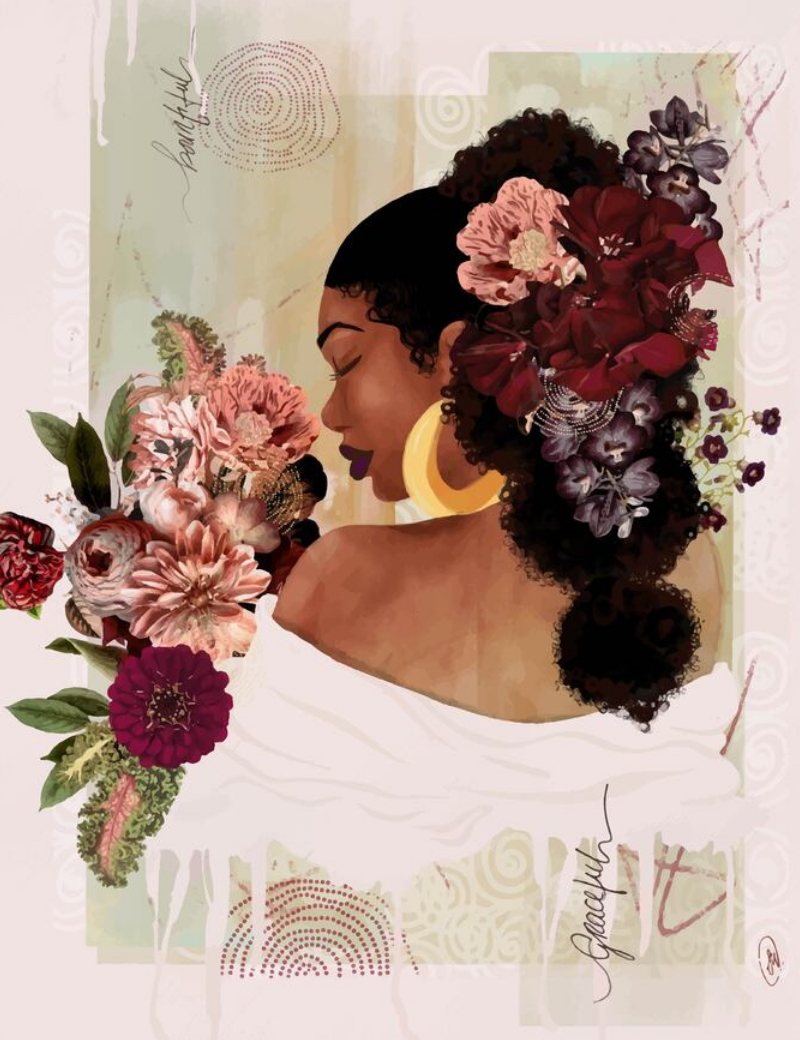 The Smell of Flowers Reminds Me Framed Art Print