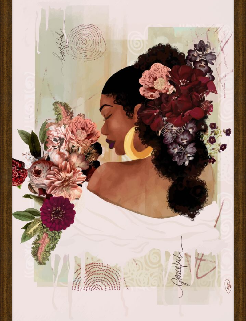 The Smell of Flowers Reminds Me Framed Art Print