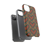 Stylish Heart Pattern Phone Case - Tough & Trendy