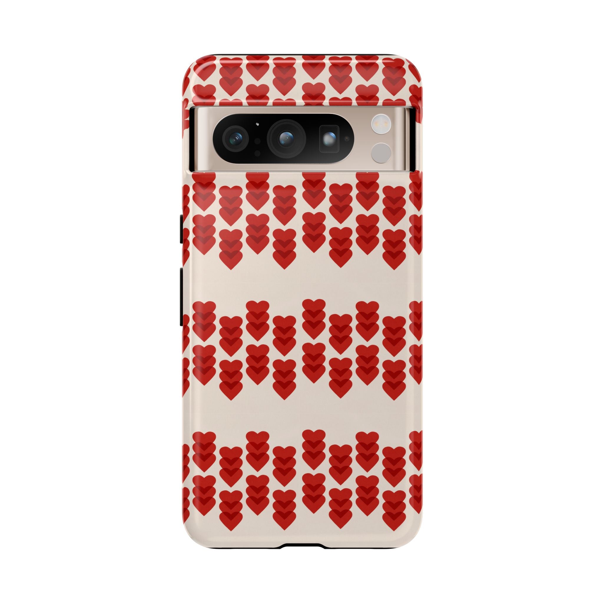 Hearts Aligned Pattern Phone Case - Tough & Trendy