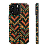 Hearts Beat Pattern Phone Case - Tough & Trendy