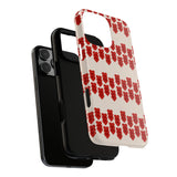 Hearts Aligned Pattern Phone Case - Tough & Trendy