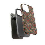 Hearts Beat Pattern Phone Case - Tough & Trendy