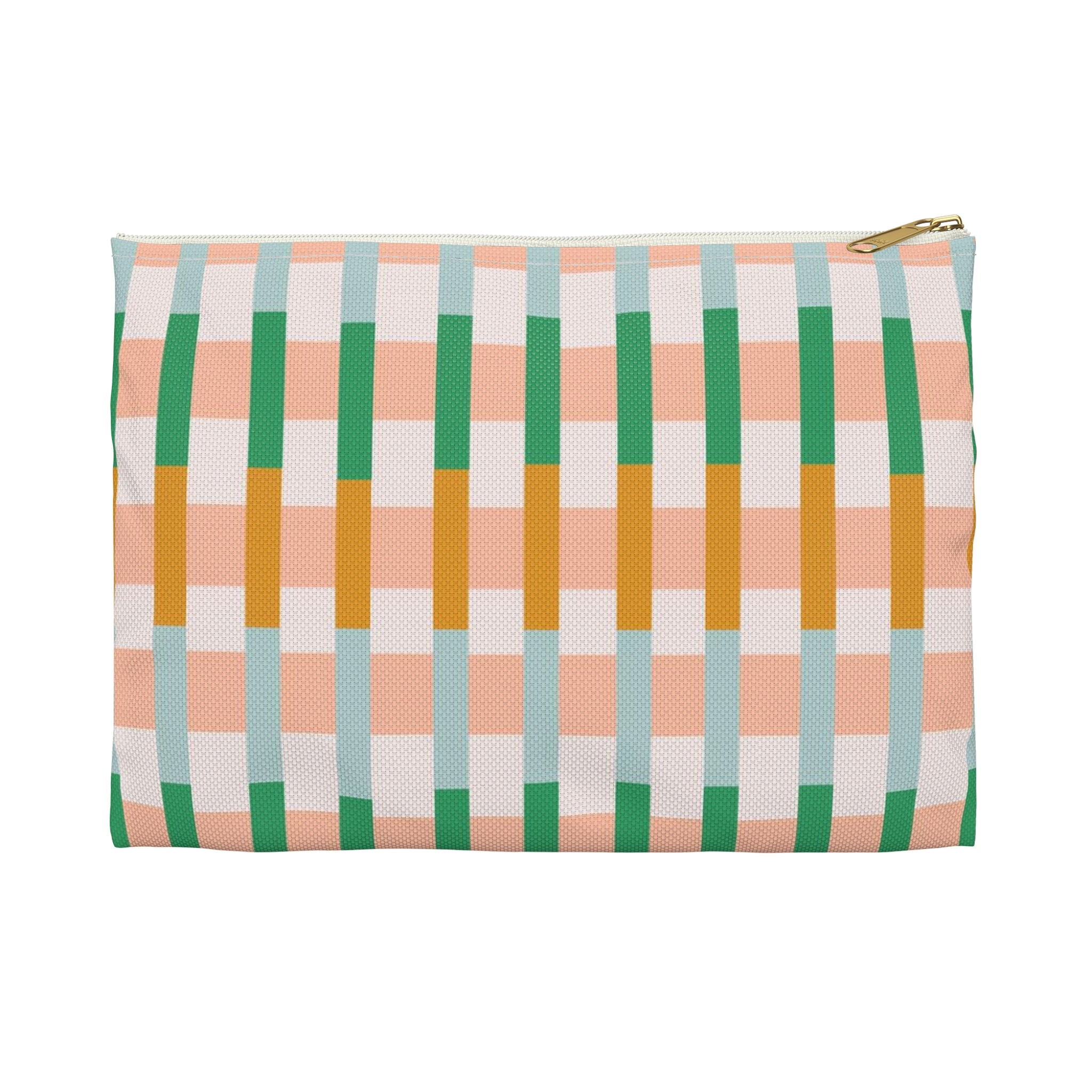 Clover Color Block Stripe Accessory Pouch