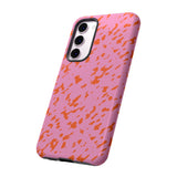 Tangerine Marble Pattern Phone Case - Tough & Trendy