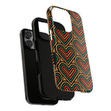 Hearts Beat Pattern Phone Case - Tough & Trendy