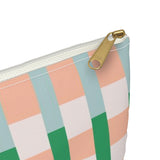 Clover Color Block Stripe Accessory Pouch