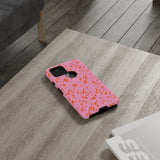 Tangerine Marble Pattern Phone Case - Tough & Trendy