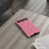 Tangerine Marble Pattern Phone Case - Tough & Trendy