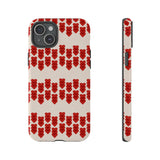 Hearts Aligned Pattern Phone Case - Tough & Trendy