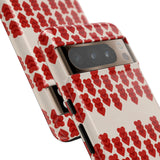 Hearts Aligned Pattern Phone Case - Tough & Trendy