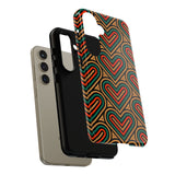 Stylish Heart Pattern Phone Case - Tough & Trendy