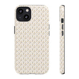 Pretty Gold and Grey Dots Phone Case - Tough & Trendy