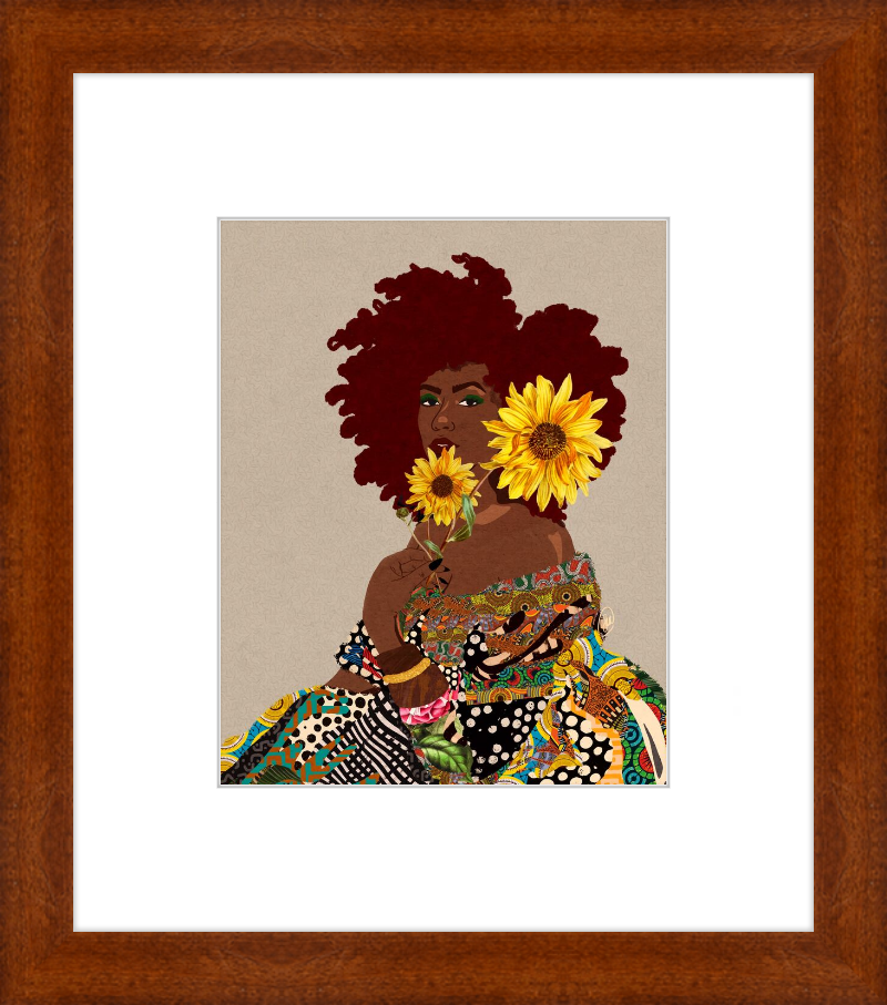 Limited Edition Framed Art Print Quilted Lady