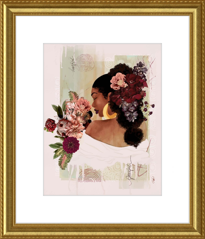 The Smell of Flowers Reminds Me Framed Art Print