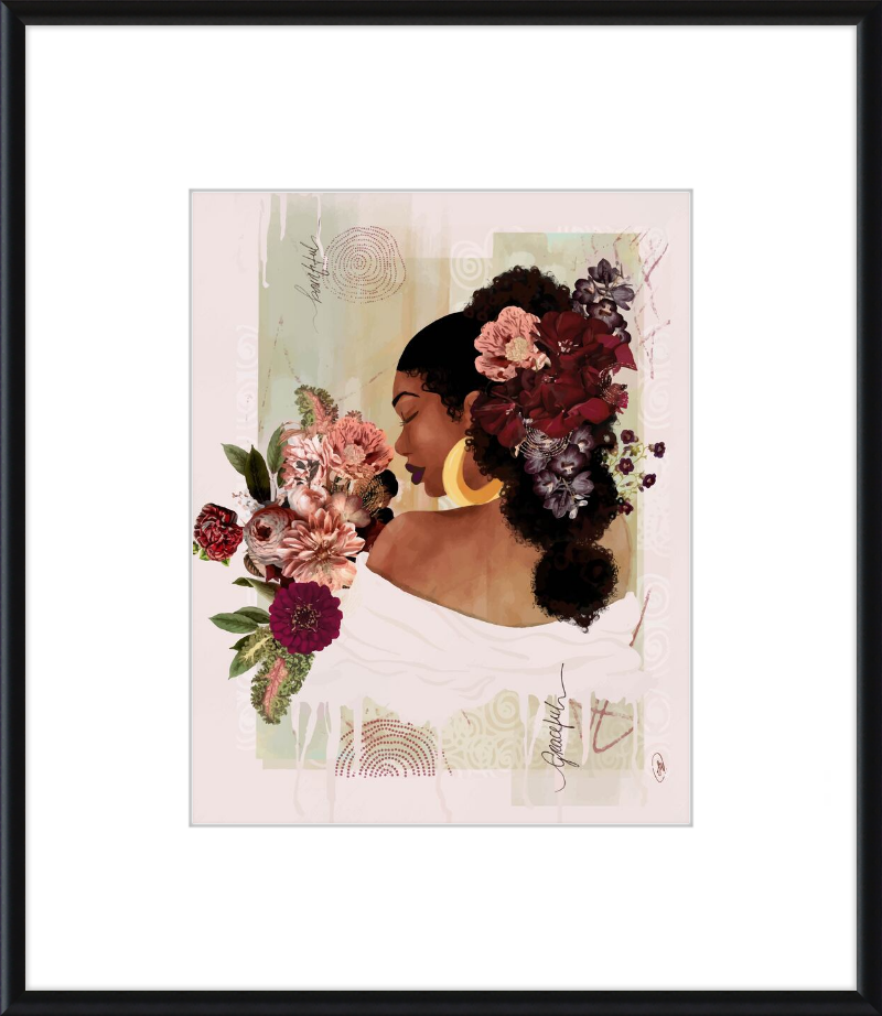 The Smell of Flowers Reminds Me Framed Art Print