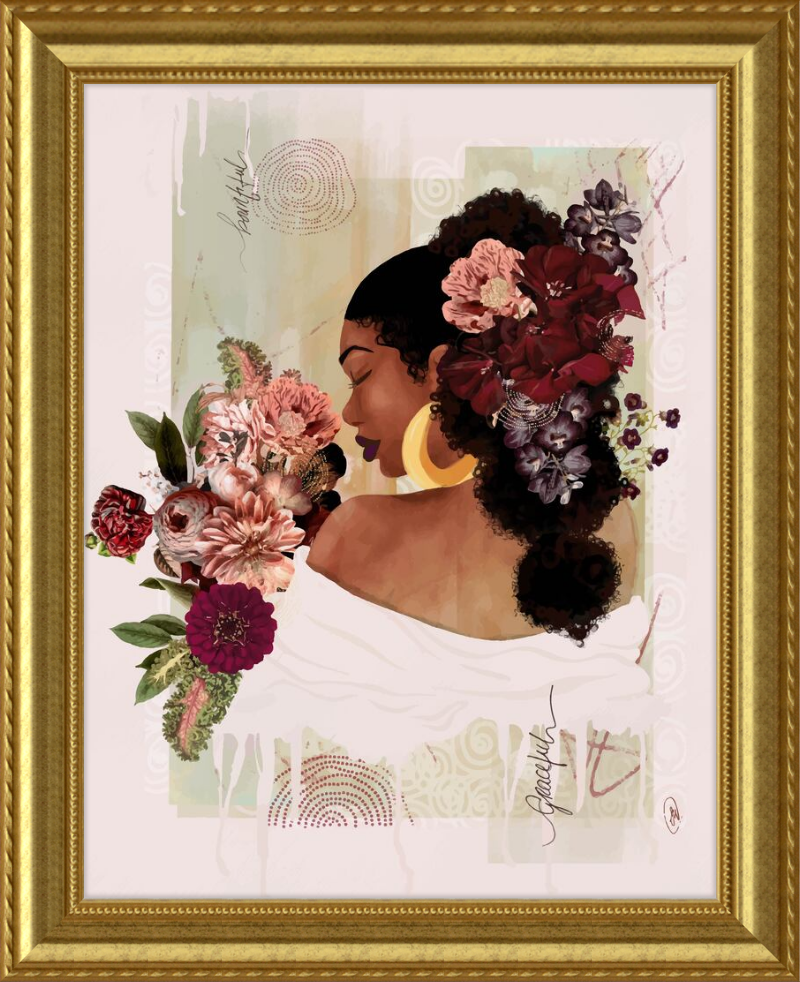 The Smell of Flowers Reminds Me Framed Art Print