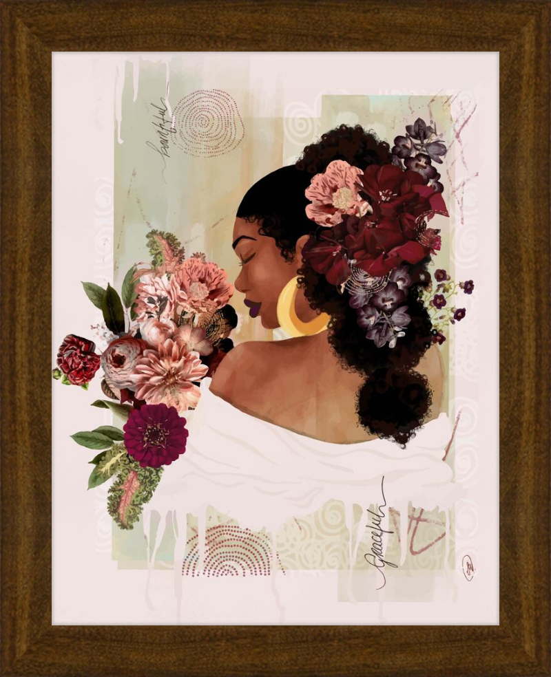 The Smell of Flowers Reminds Me Framed Art Print
