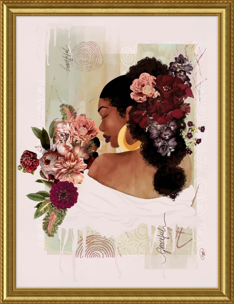 The Smell of Flowers Reminds Me Framed Art Print