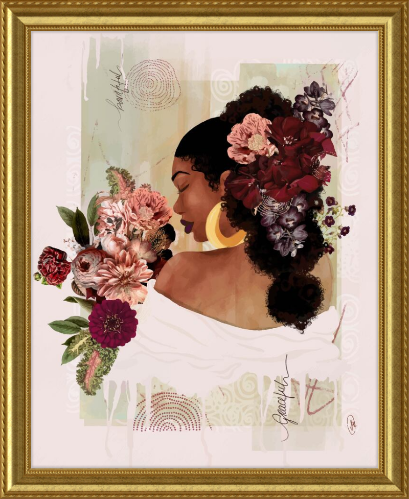 The Smell of Flowers Reminds Me Framed Art Print