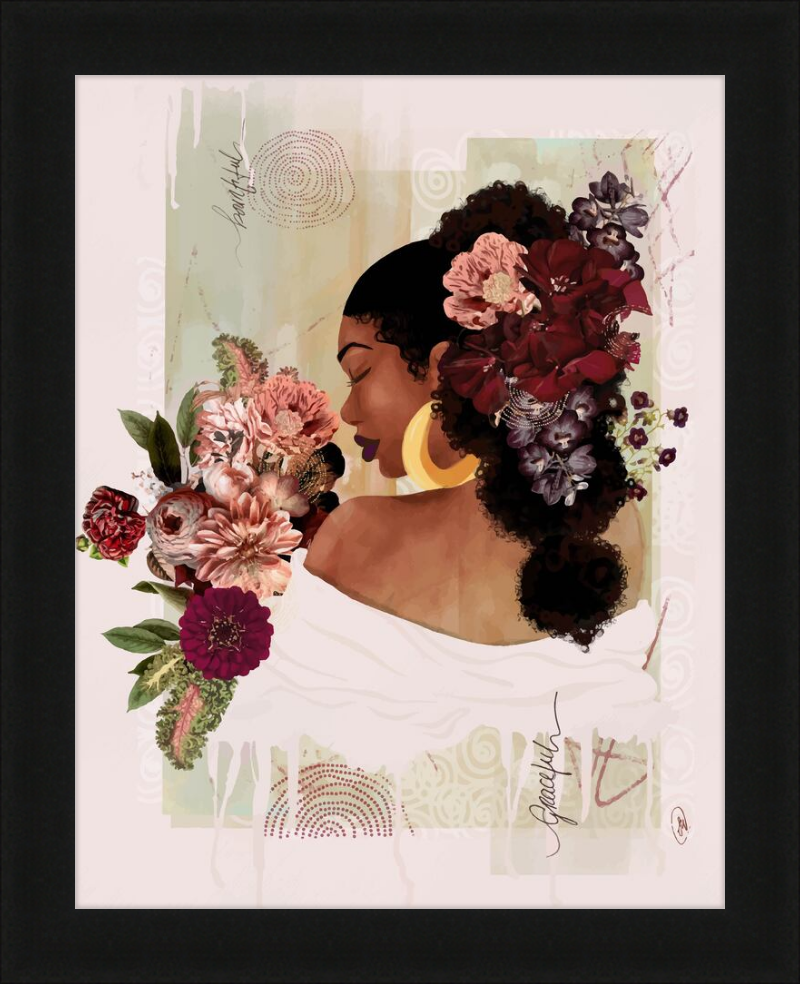 The Smell of Flowers Reminds Me Framed Art Print