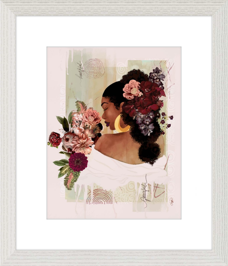 The Smell of Flowers Reminds Me Framed Art Print