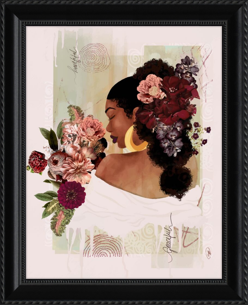 The Smell of Flowers Reminds Me Framed Art Print