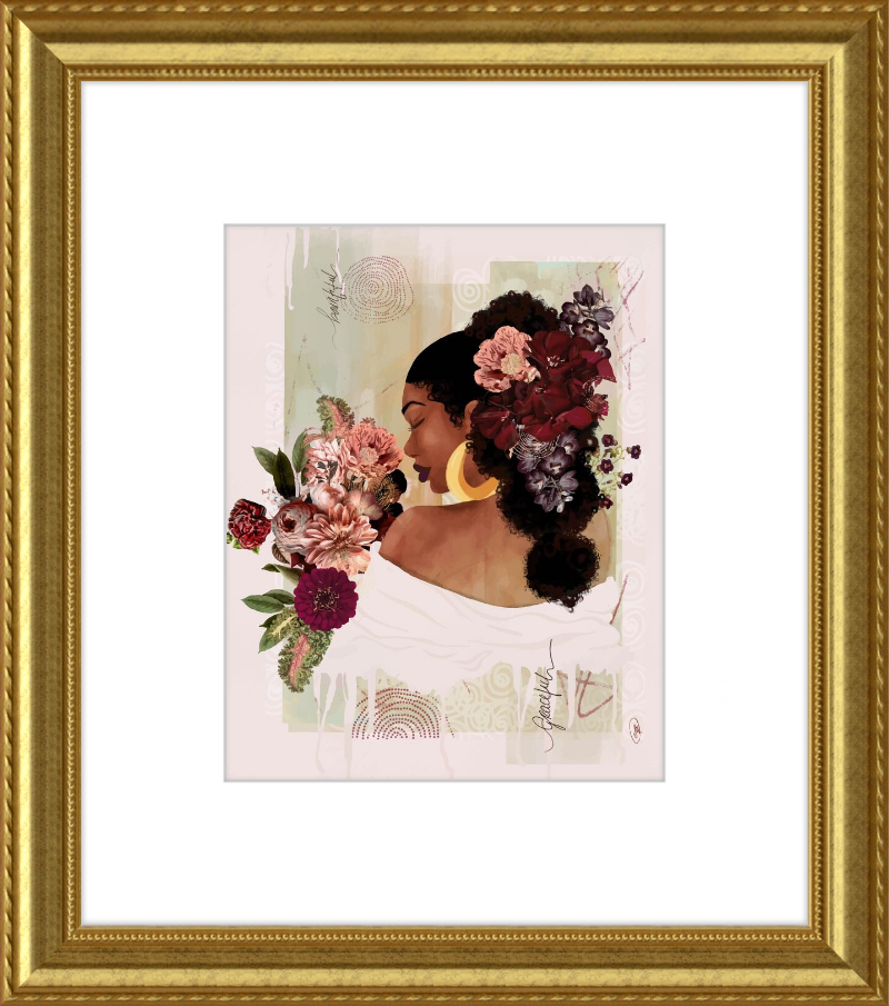 The Smell of Flowers Reminds Me Framed Art Print