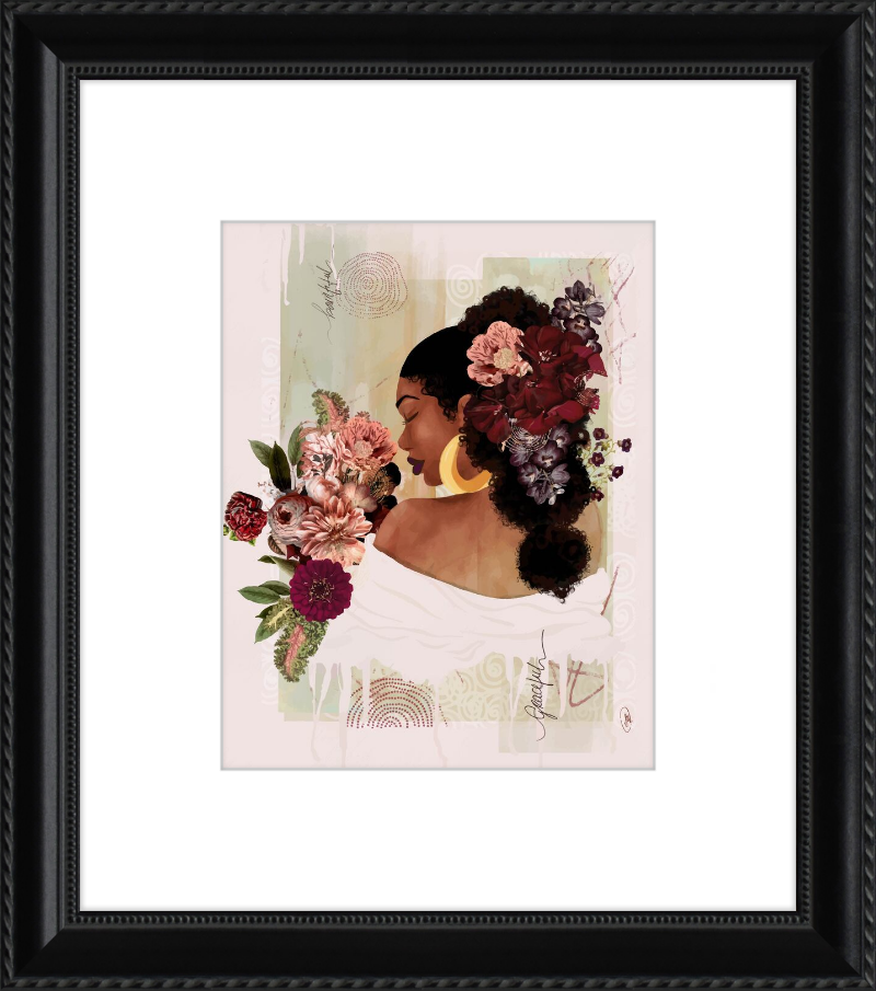 The Smell of Flowers Reminds Me Framed Art Print