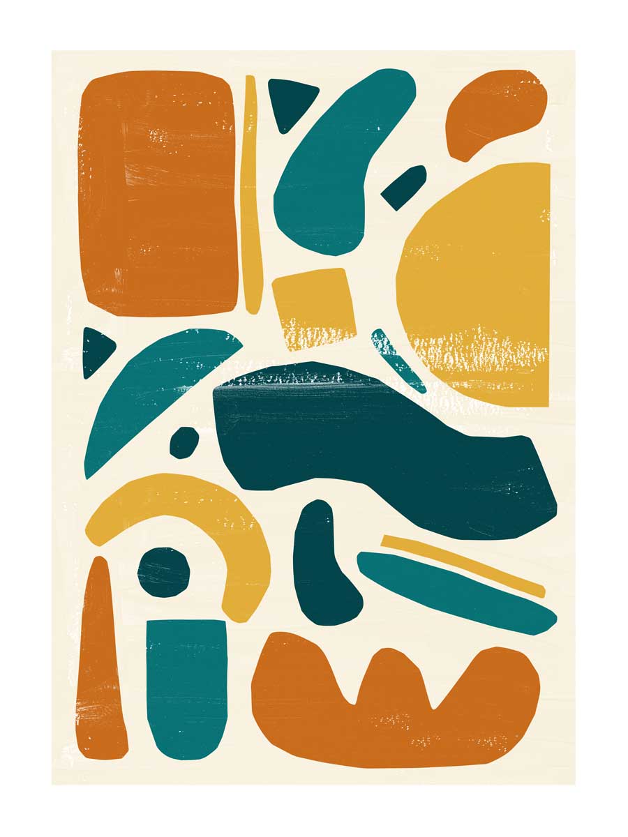 Floral Market Moody Blue Art Print Collection