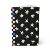 Odyssey Stars and Checkered Blue | Original Art Softcover Notebook