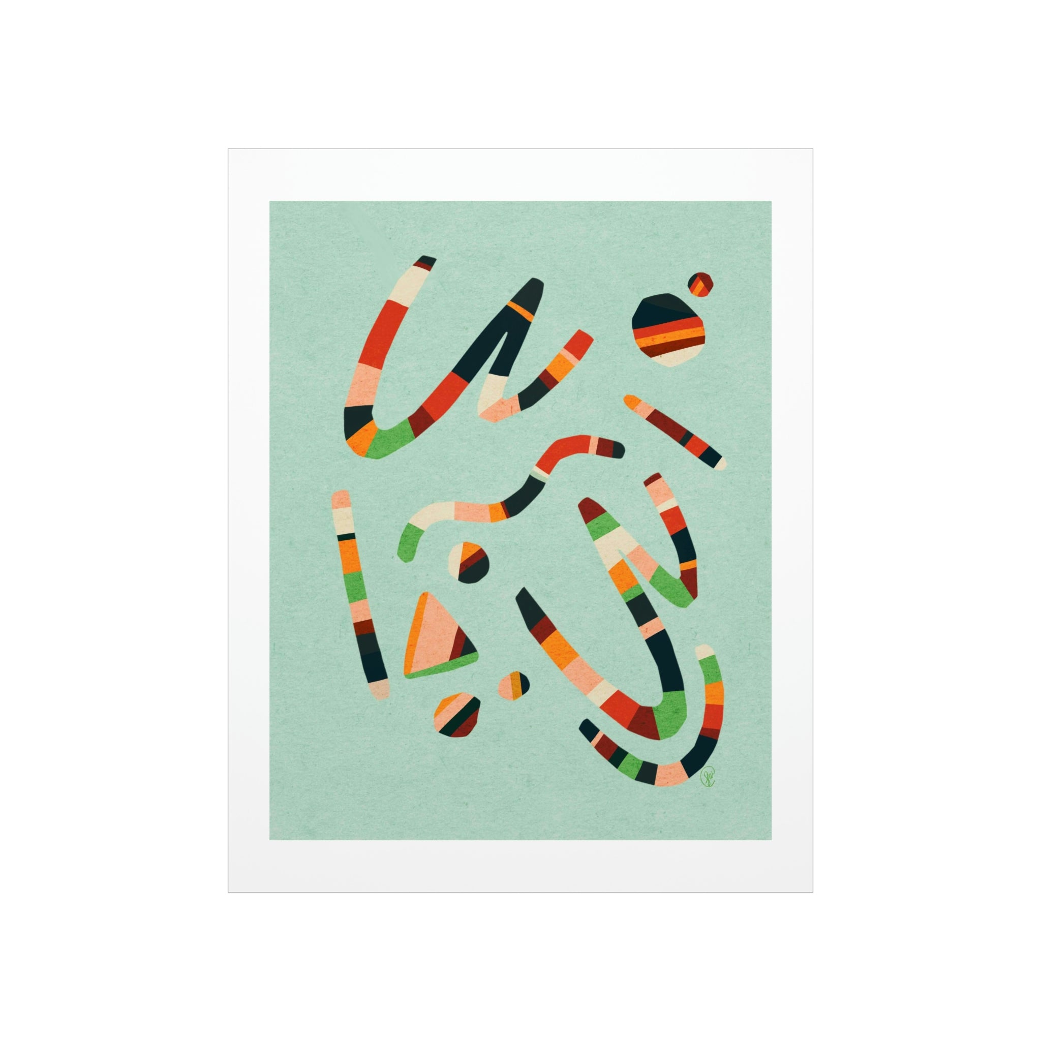 Hop Scotch Sticks | Art Print Collection