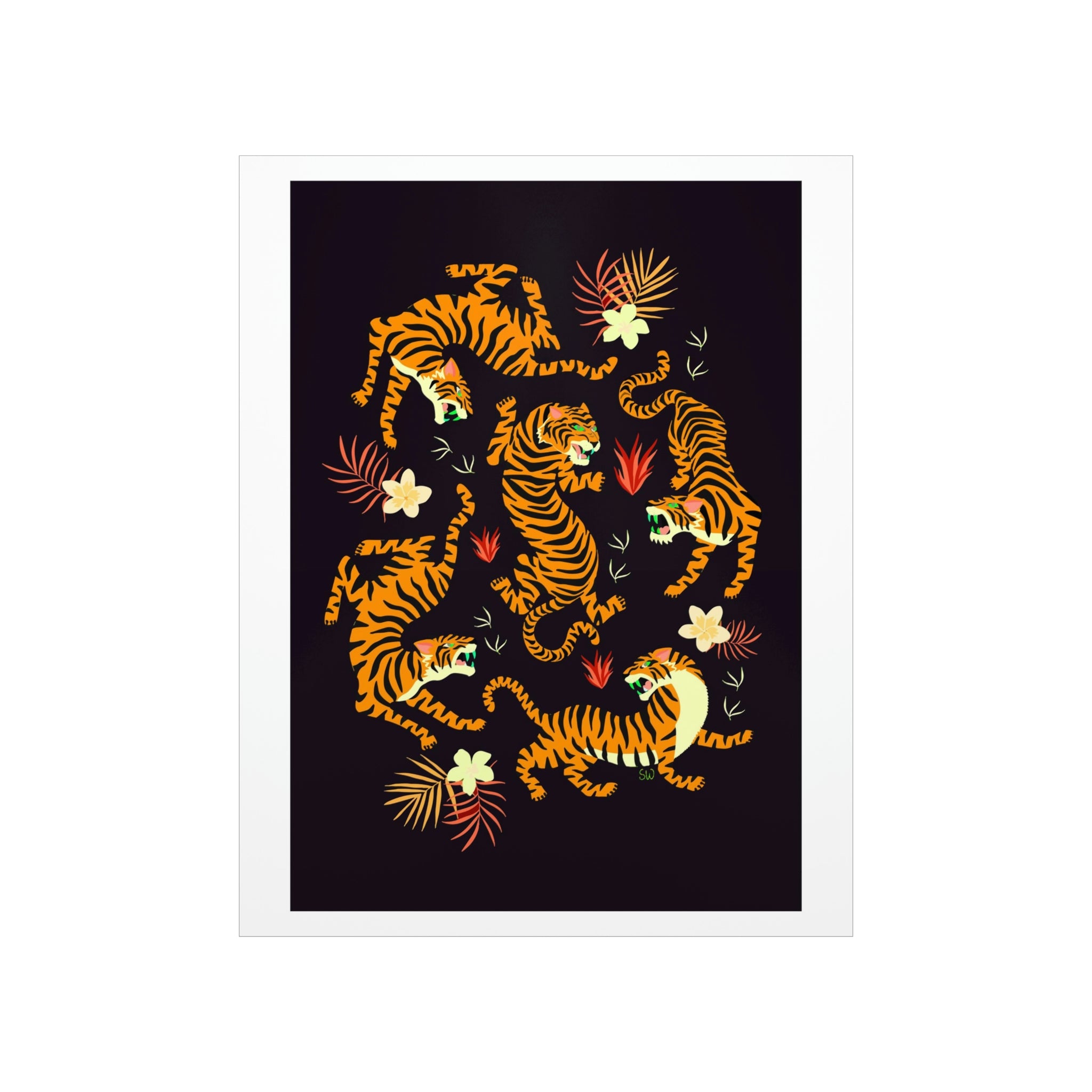 Tigers All Around | Art Print Collection