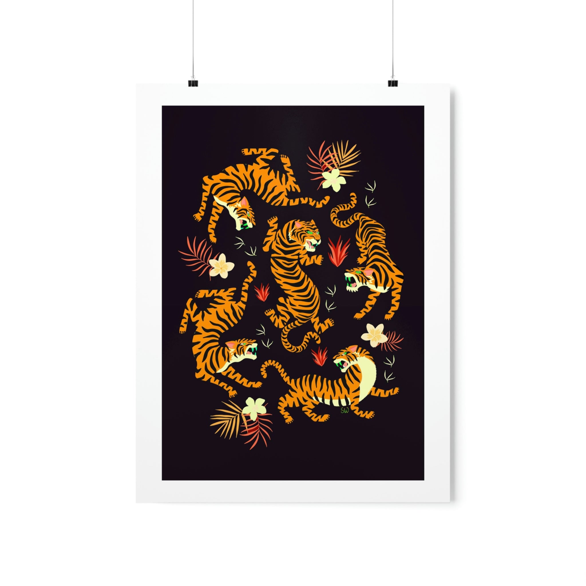 Tigers All Around | Art Print Collection